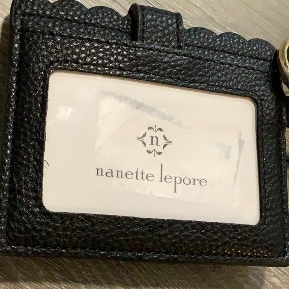 Nanette Lepore Black Keychain Card Holder with Tassel - Picture 5 of 5